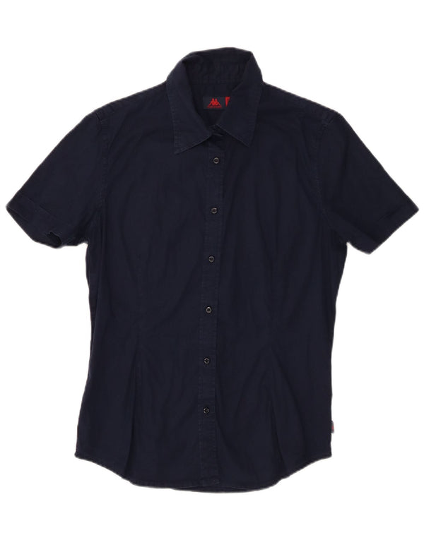 Женская рубашка с коротким рукавом Kappa UK 18 XL Темно-синяя