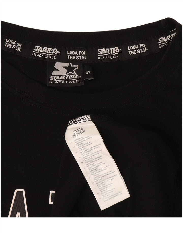 STARTER Мужская футболка с рисунком, маленькая, черная, хлопковая с цветными блоками