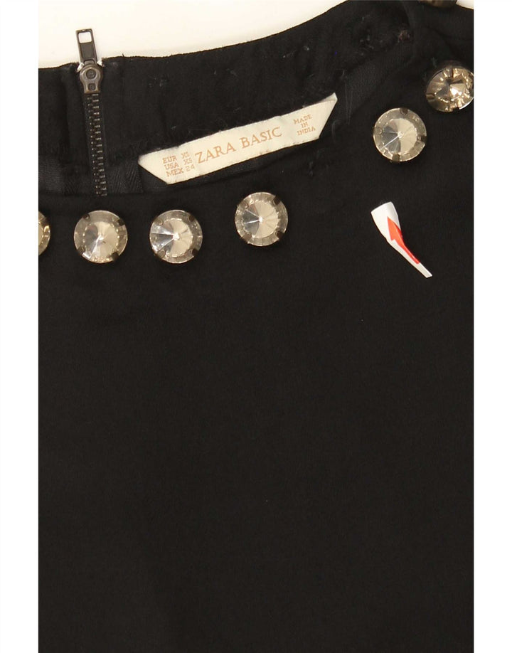 Женская блузка без рукавов Zara UK 6 XS, черная