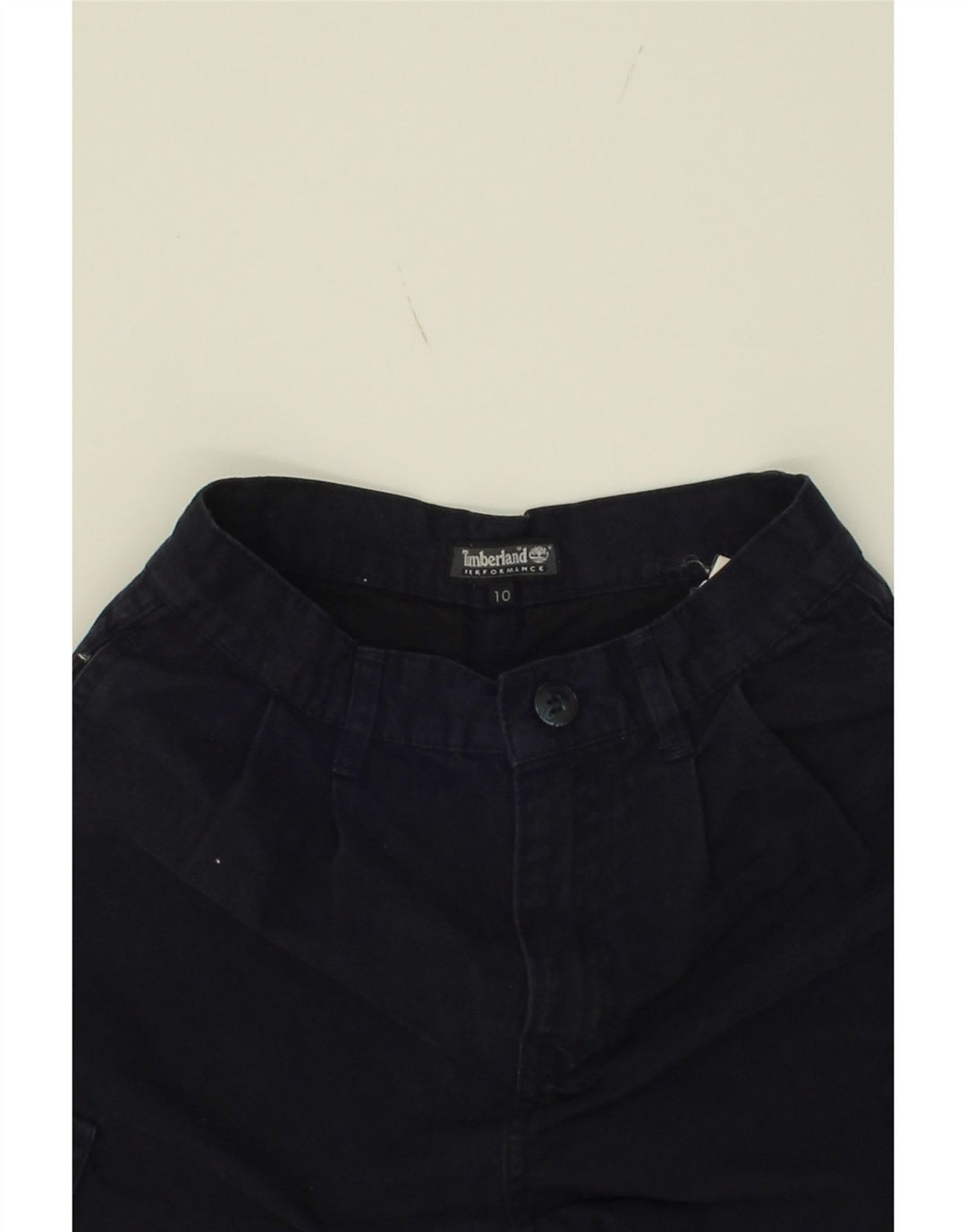 TIMBERLAND Boys Cargo Shorts 9-10 Years W22 Navy Blue Cotton Vintage Timberland and Second-Hand Timberland from Messina Hembry 