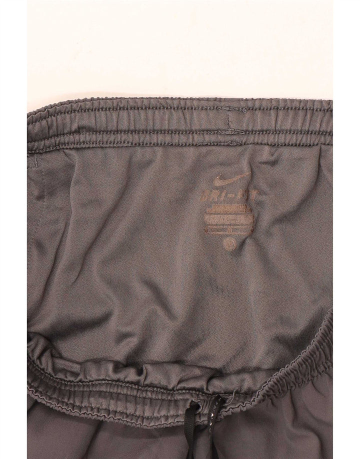 Мужские спортивные шорты Nike Dri Fit среднего серого цвета с цветными блоками