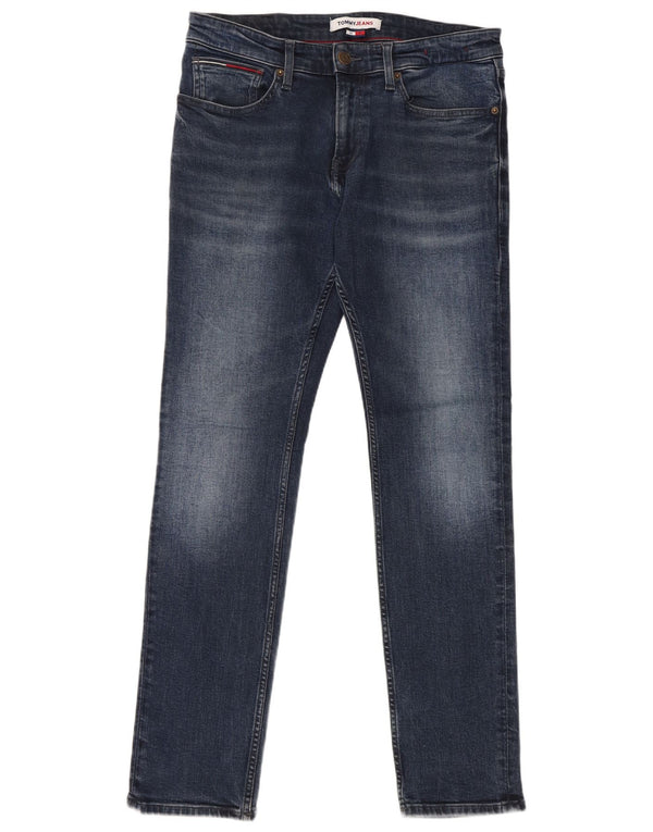 Tommy Hilfiger Mens Slim Jeans W32 L32 Blue Cotton