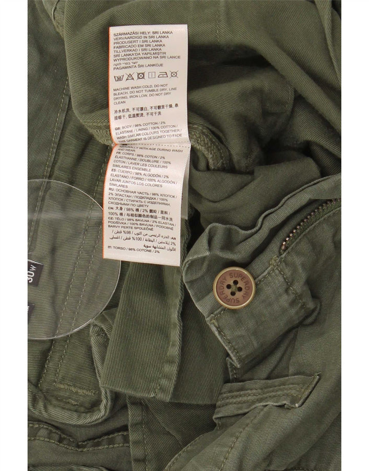 Мужские шорты карго Superdry W30, средний зеленый хлопок, хлопок