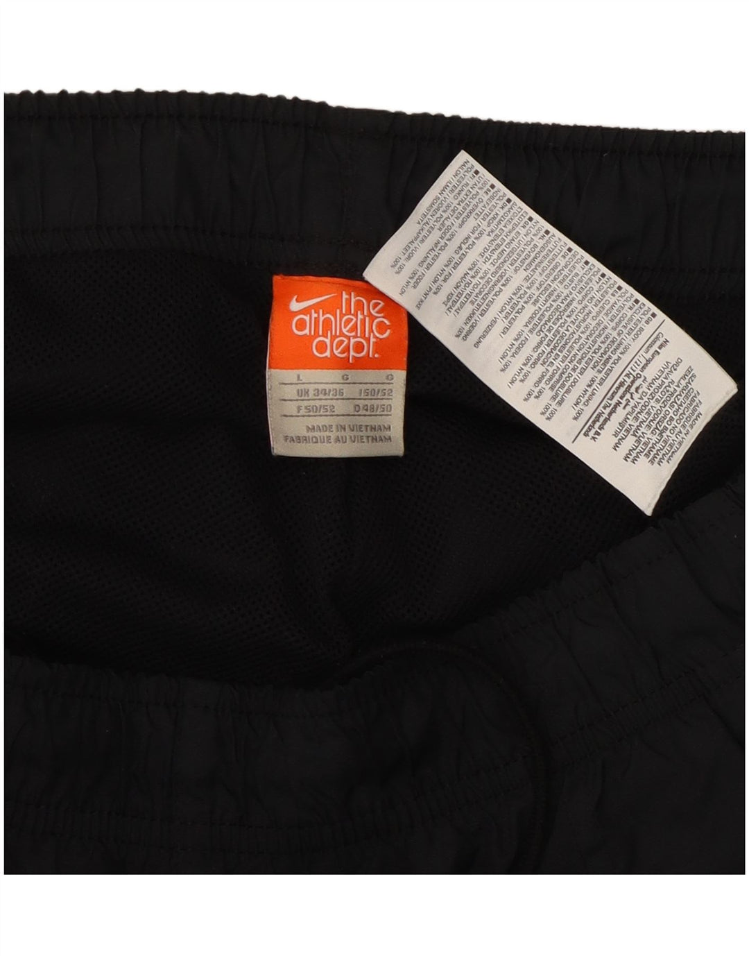 Мужские спортивные брюки Nike, большие черные брюки из полиэстера