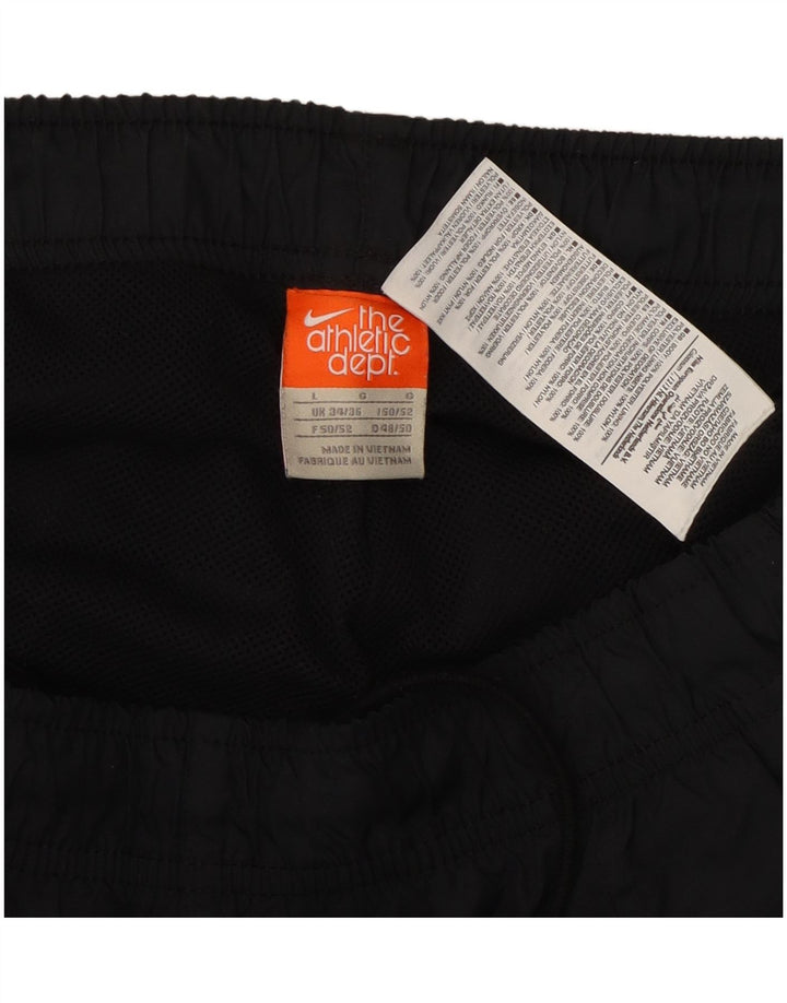 Мужские спортивные брюки Nike, большие черные брюки из полиэстера