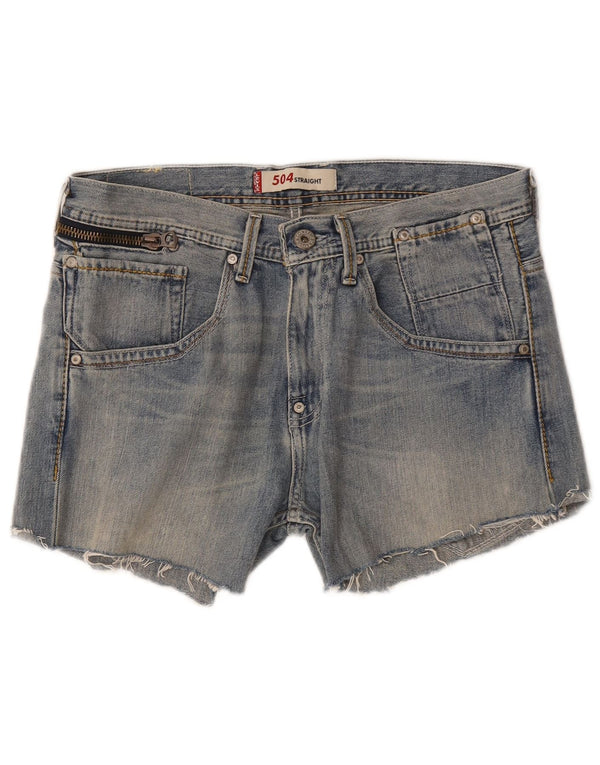 Женские джинсовые шорты Levi's 504 W34, большие синие