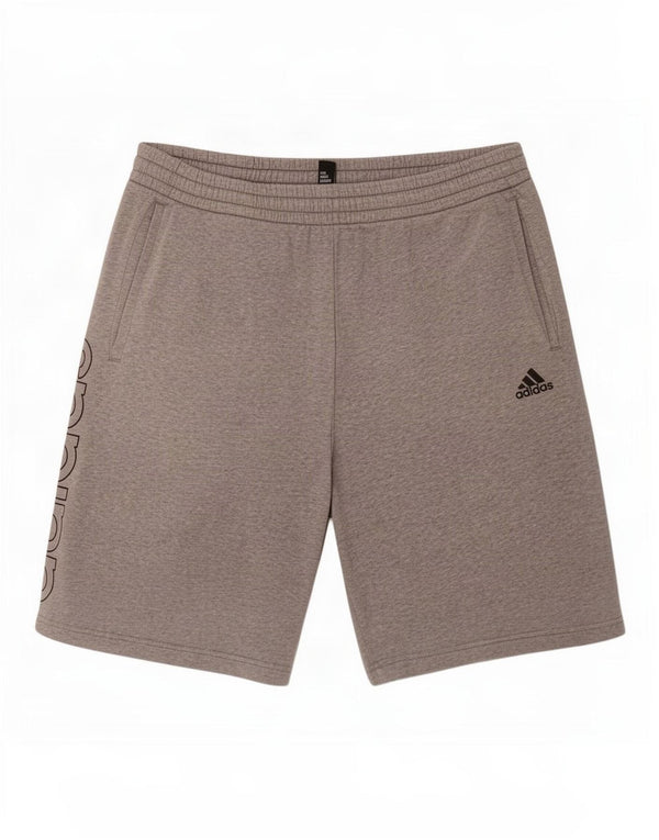 Мужские спортивные шорты Adidas с рисунком, большие серые хлопковые крапинки