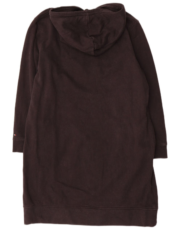 Tommy Hilfiger Женское платье с капюшоном и длинными рукавами с графикой UK 18 XL, черное