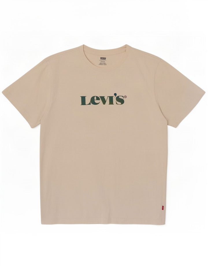 Женская футболка свободного кроя с графическим рисунком Levi's, хлопковый топ, средний размер (Великобритания) белого цвета