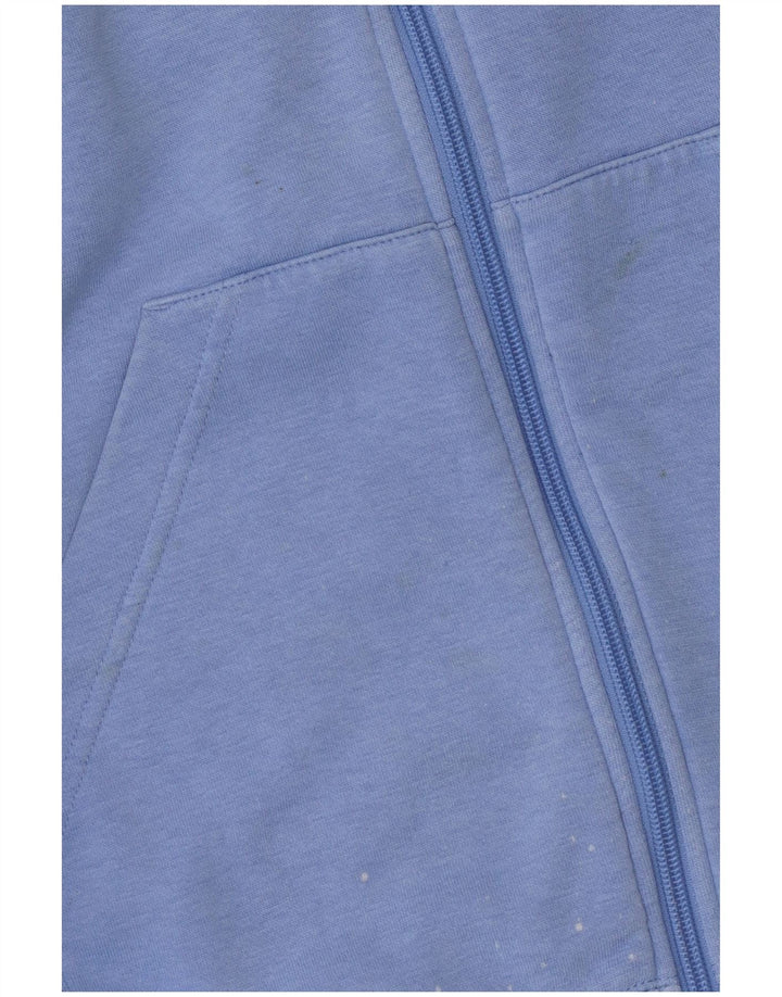 Женский джемпер с капюшоном ADIDAS UK 18 XL, синий хлопок