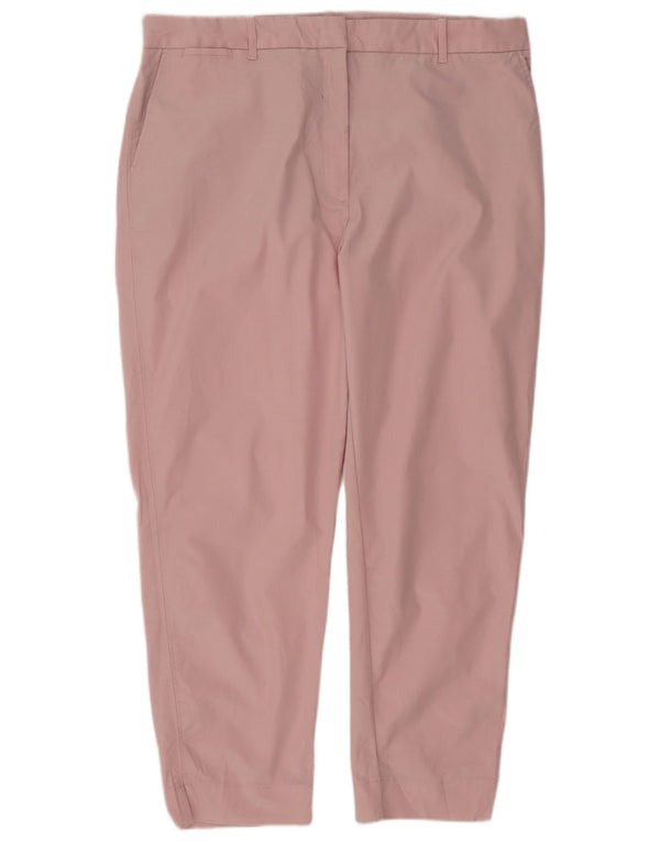 Женские узкие брюки чинос Marks & Spencer, Великобритания, 18 XL, W38 L27, розовый хлопок
