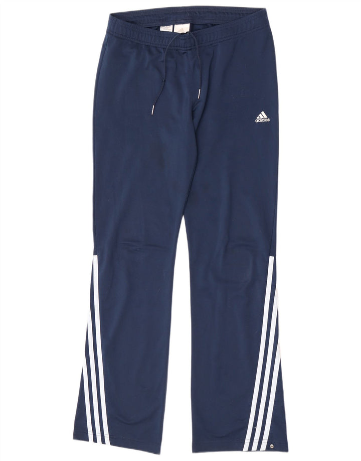 Женские спортивные брюки Adidas UK 12, средний синий полиэстер