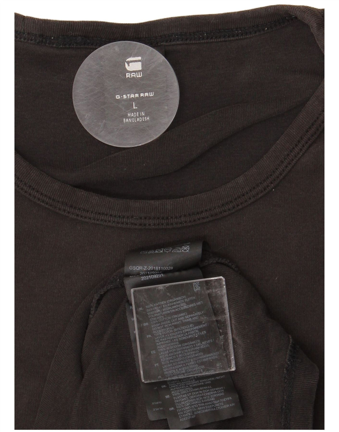 Мужская футболка G-STAR, большой черный хлопок