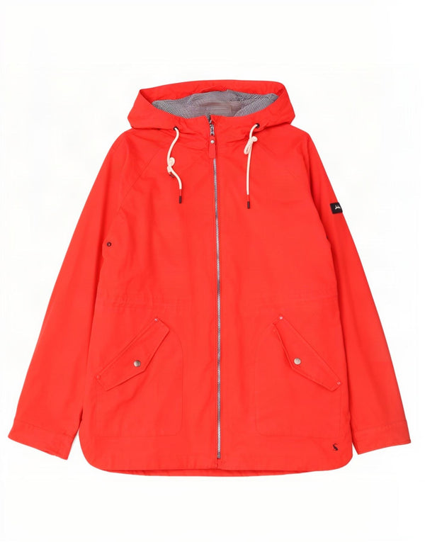 Женская оверсайз-дождевик Joules с капюшоном UK 18 XL, красный хлопок