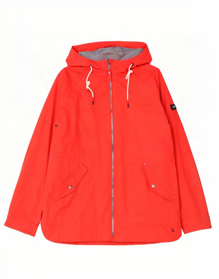 Женская оверсайз-дождевик Joules с капюшоном UK 18 XL, красный хлопок