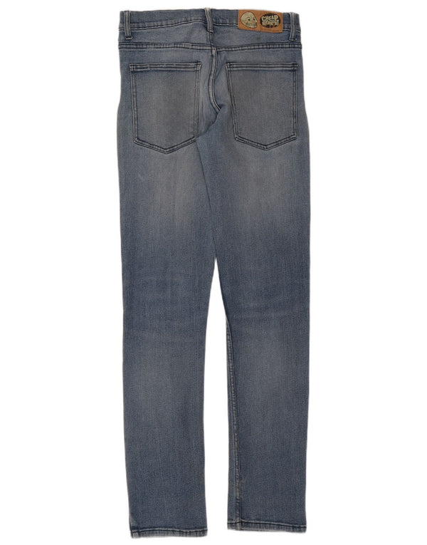 CHEAP MONDAY Женские джинсы скинни W32 L34 Синий хлопок