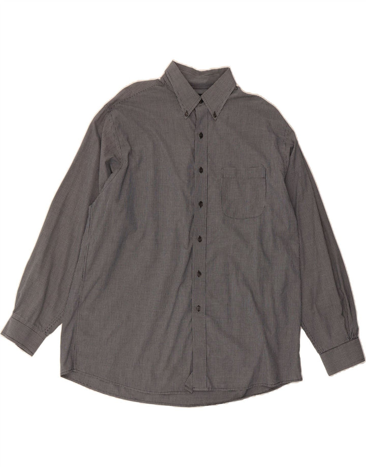 BOBBIE BROOKS Mens Shirt XL Black Check Cotton Vintage Bobbie Brooks and Second-Hand Bobbie Brooks from Messina Hembry 