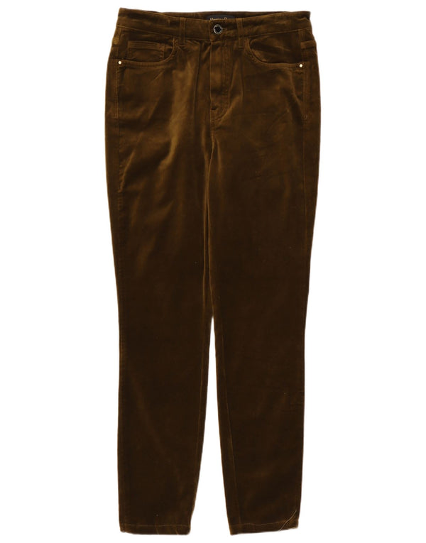 Женские бархатные повседневные брюки Massimo Dutti EU 38 Small W28 L27 Хаки