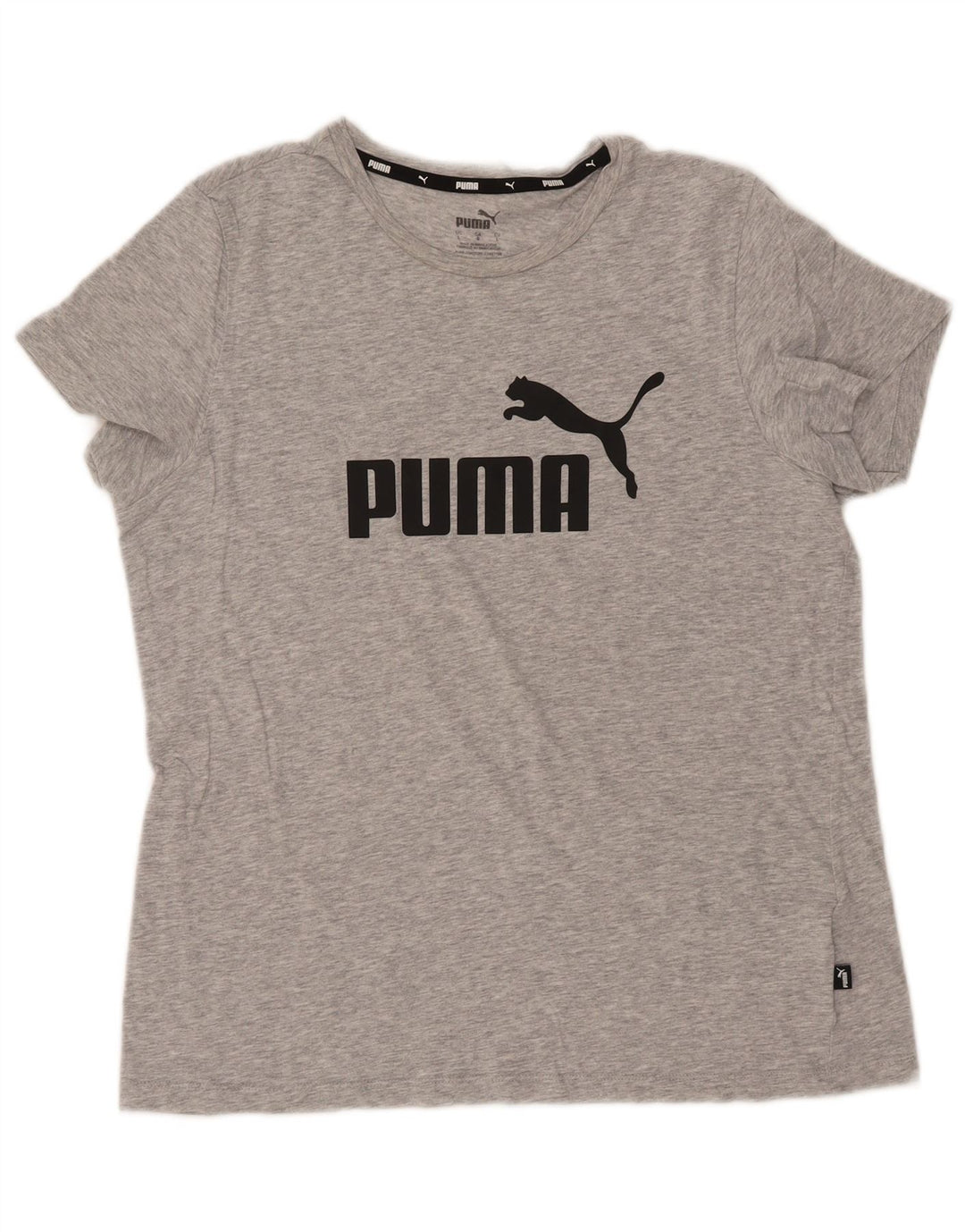 Женская футболка с рисунком PUMA Top UK 16, большой серый хлопок
