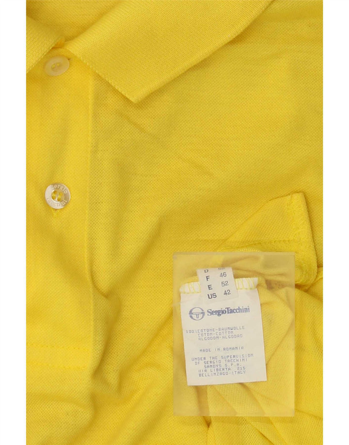 Мужская рубашка поло SERGIO TACCHINI IT 52, большая желтая, хлопок