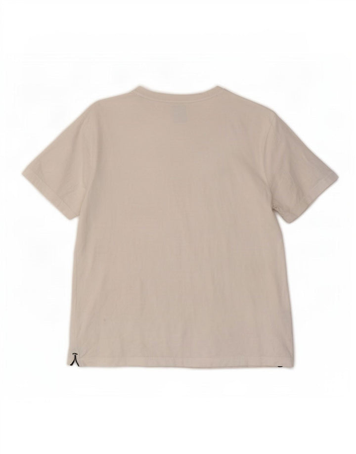 Crew Clothing Мужская футболка из белого хлопка среднего размера
