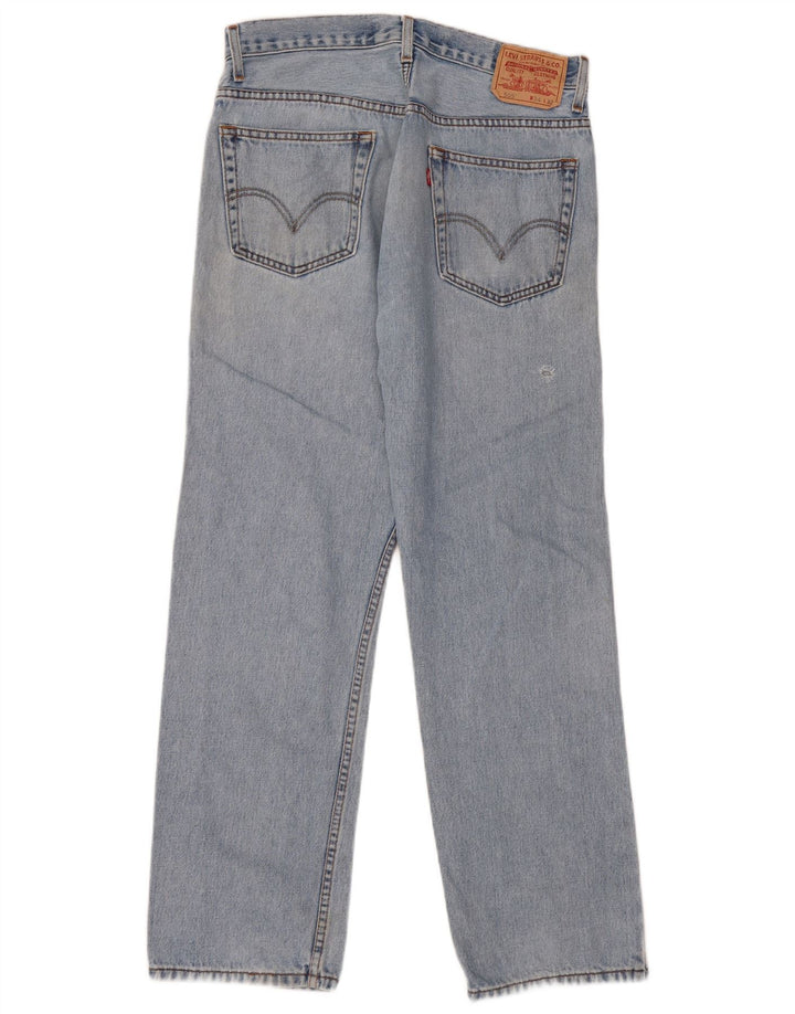 Мужские прямые джинсы LEVI'S 505 Regular Fit W34 L32 Синие, хлопок