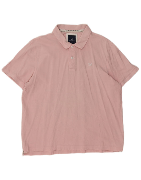 Crew Clothing Мужская рубашка поло XL, розовый хлопок