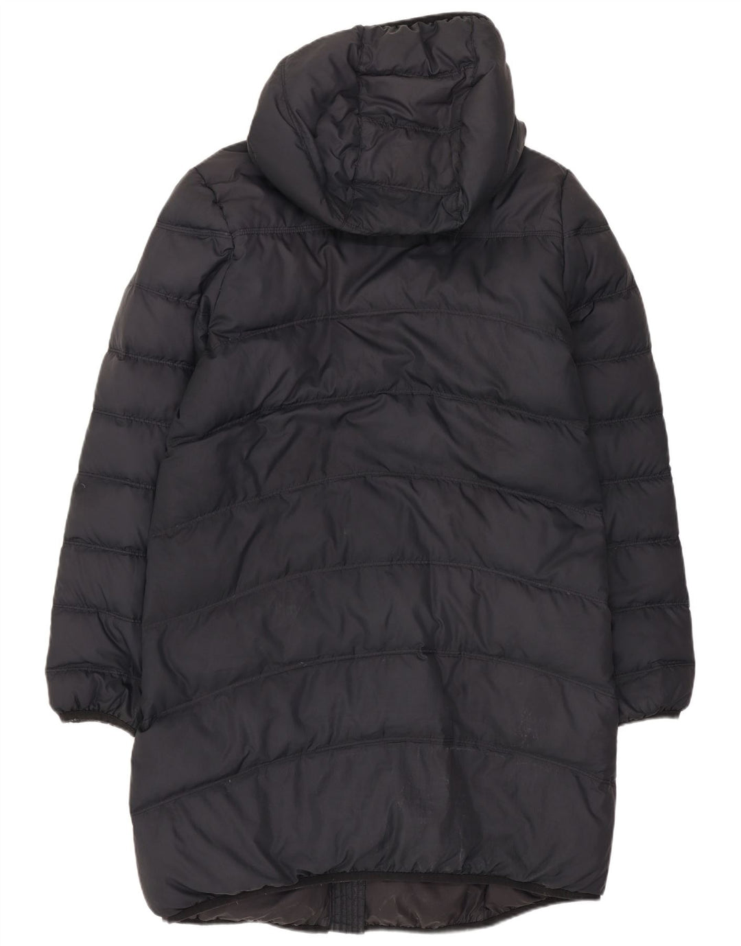 Женская стеганая куртка оверсайз с капюшоном Nike UK 10, маленький темно-синий полиэстер