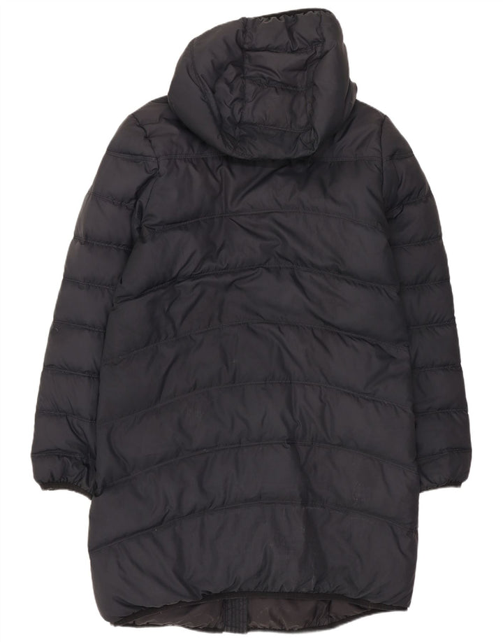 Женская стеганая куртка оверсайз с капюшоном Nike UK 10, маленький темно-синий полиэстер