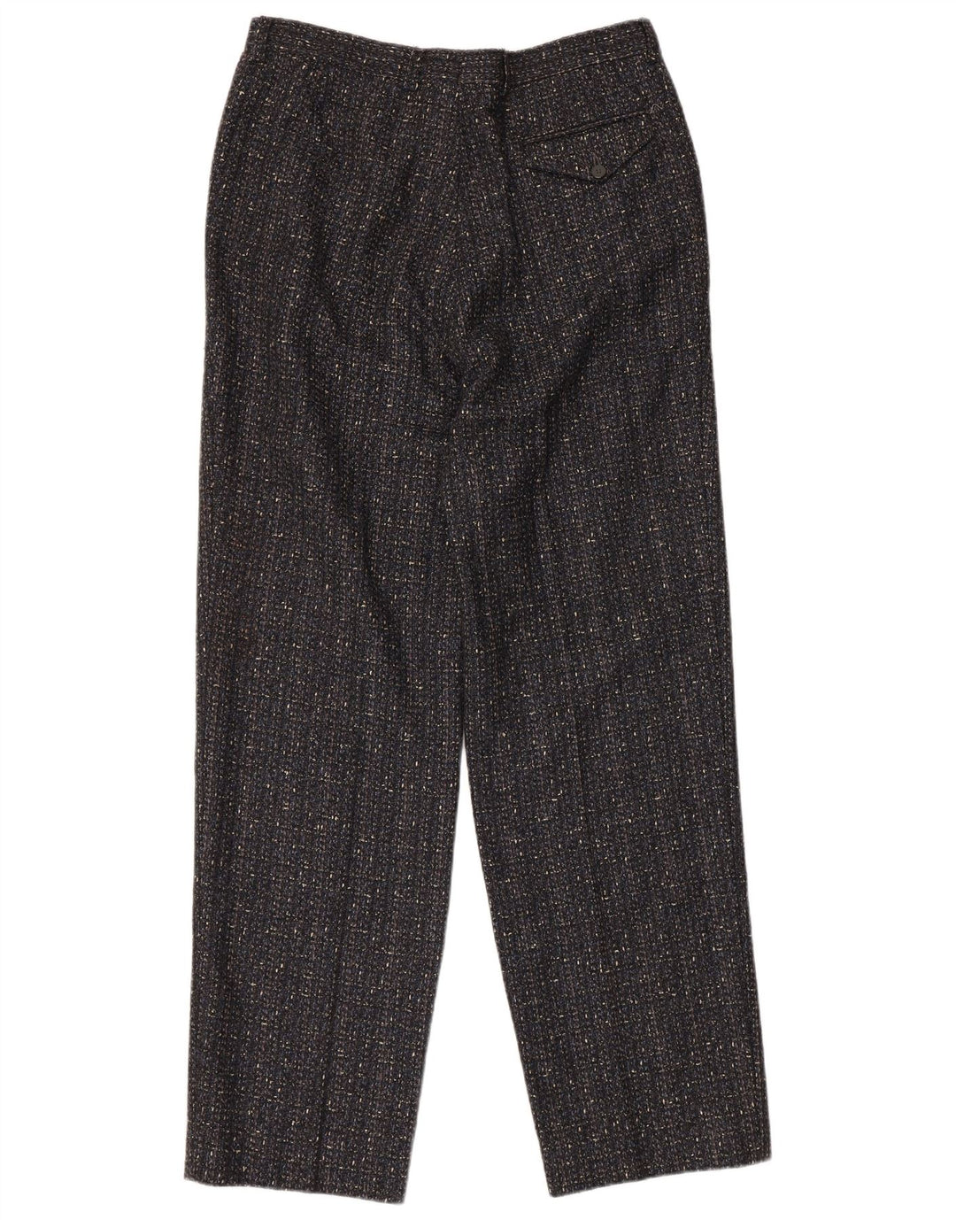 Винтажные мужские костюмные брюки с привязкой IT 50, большие W32 L31, серые, шерстяные в крапинку