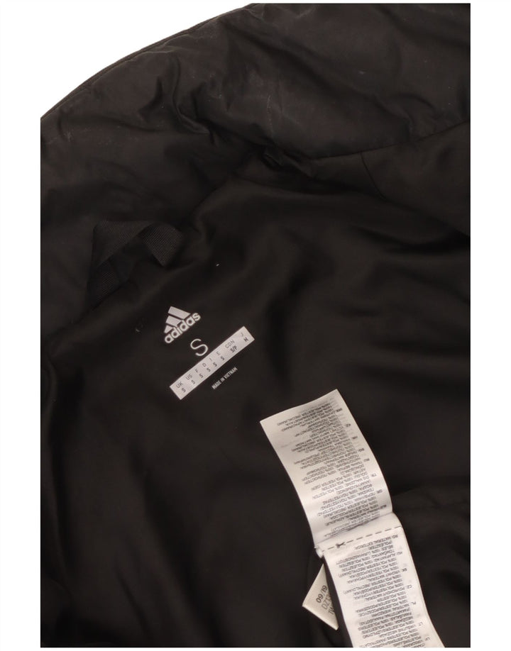 Мужская стеганая куртка Adidas UK 36 маленькая черная из полиэстера