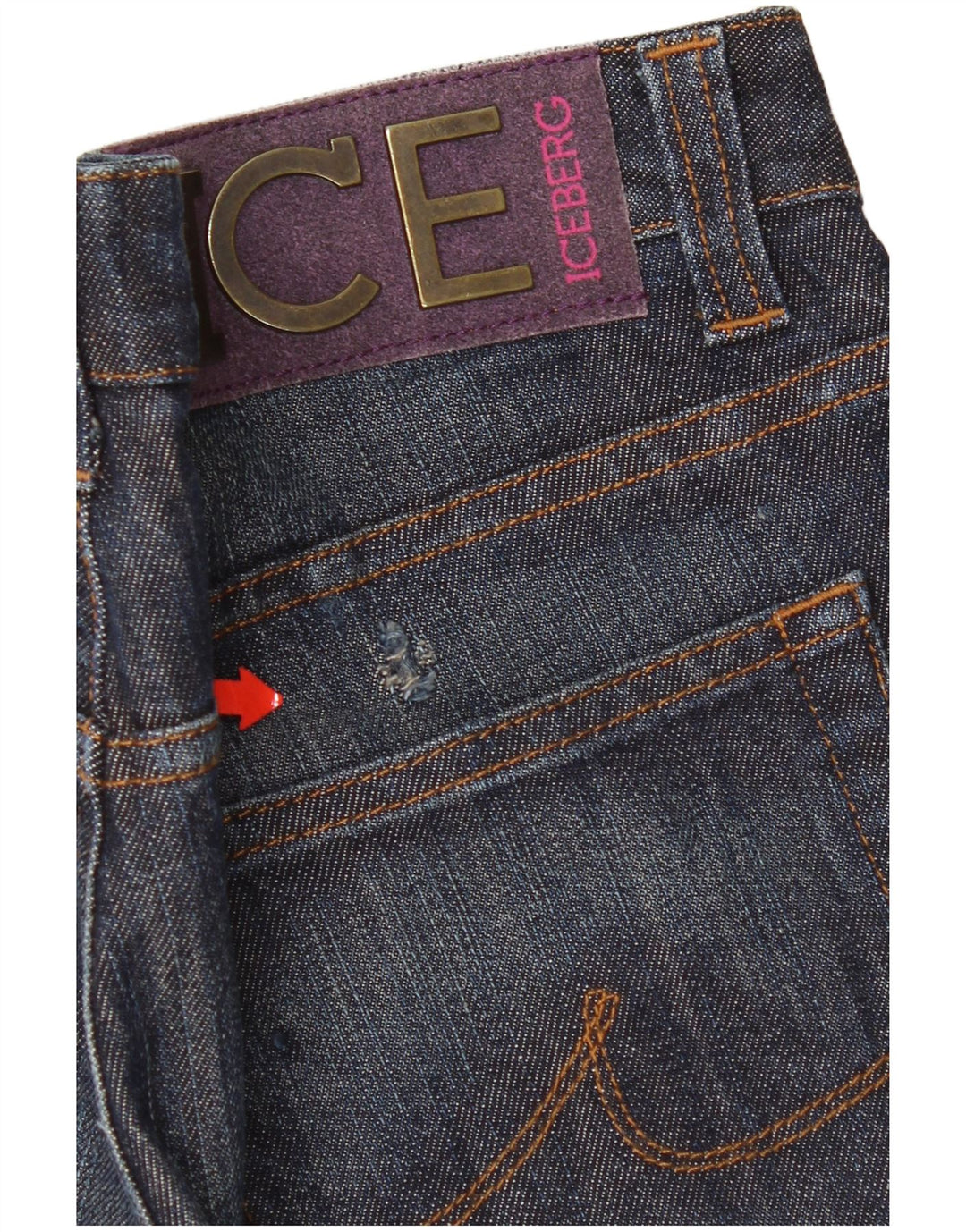 Женские узкие джинсы Iceberg W32 L32, темно-синие, хлопок