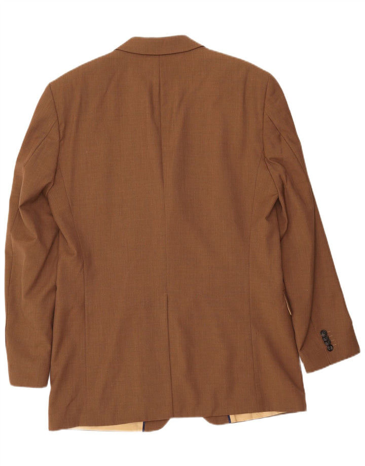 Мужской пиджак на трех пуговицах TOMMY HILFIGER UK 38, средний коричневый, шерсть