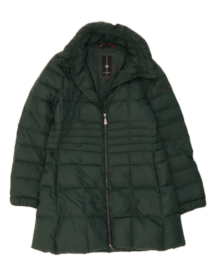 VINTAGE Womens Padded Coat IT 52 2XL Green Polyamide Vintage Vintage and Second-Hand Vintage from Messina Hembry 