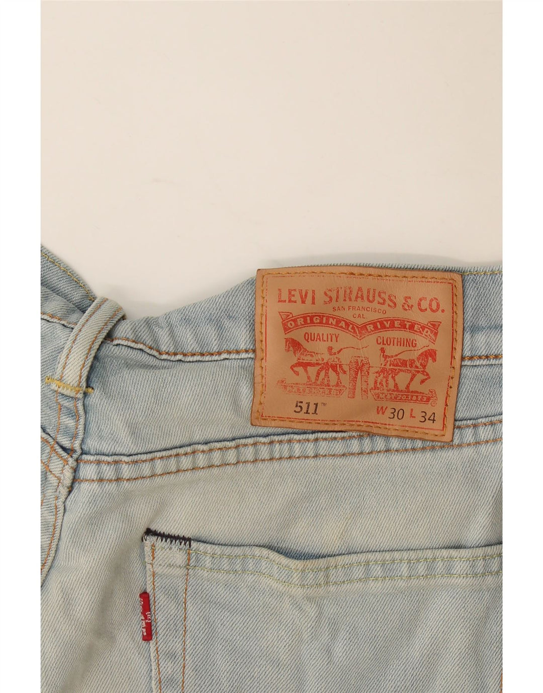 Женские джинсы Levi's Slim 511 W30 L34 синие, хлопок