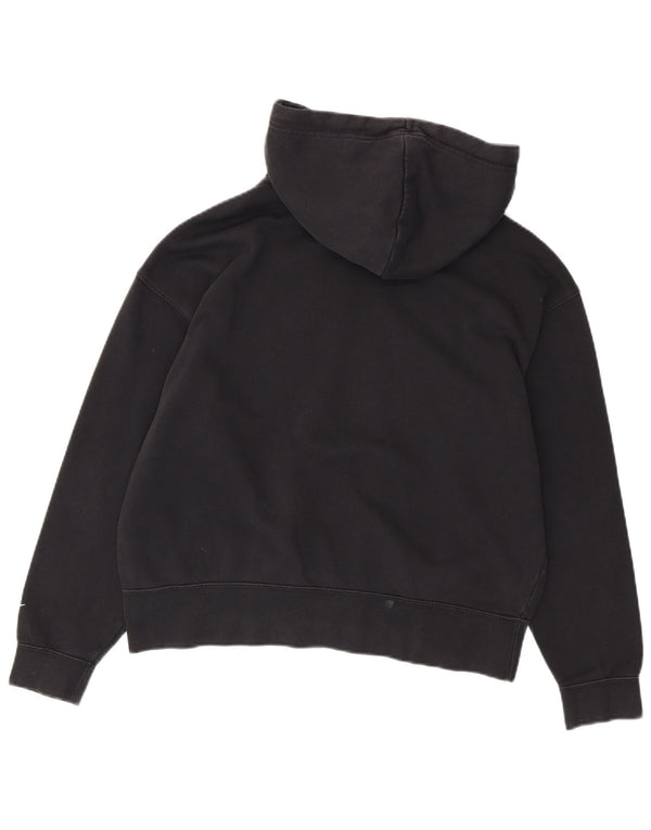 Мужской джемпер с капюшоном NIKE, черный, хлопковый, среднего размера