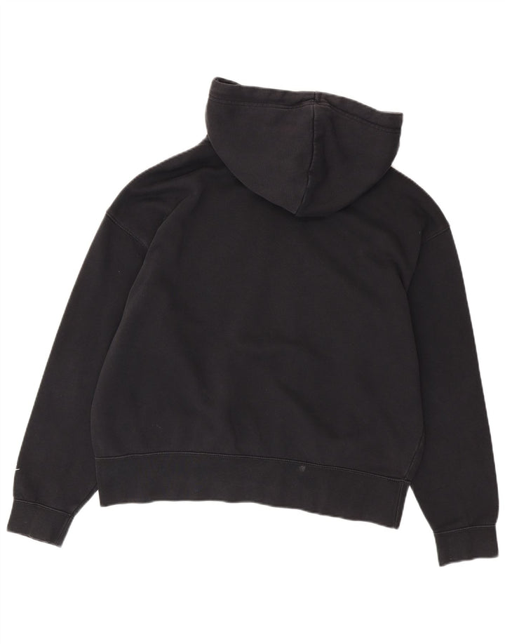 Мужской джемпер с капюшоном NIKE, черный, хлопковый, среднего размера