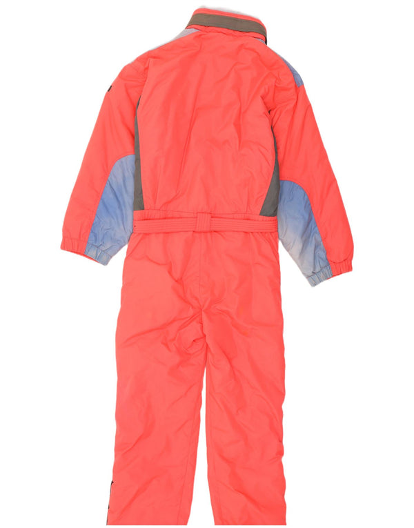 Brugi Womens Hooded Ski Jumpsuit IT 44 Medium Pink Polyamide Sports