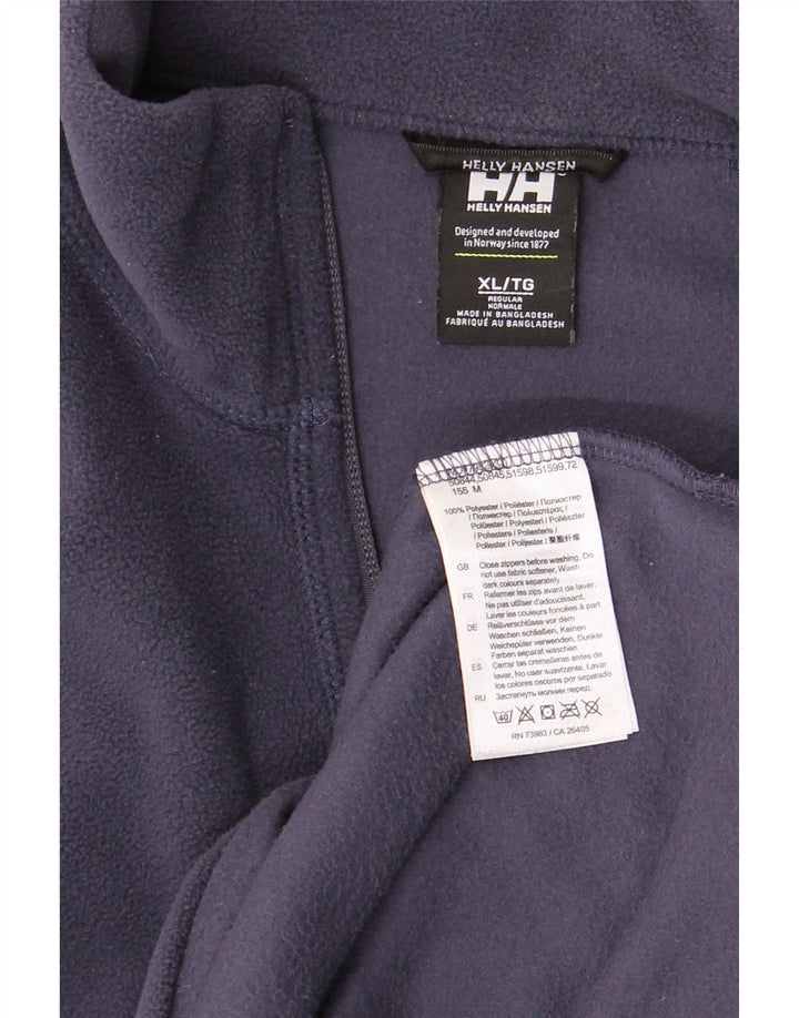 HELLY HANSEN Мужской флисовый джемпер с воротником на молнии XL, темно-синий, полиэстер