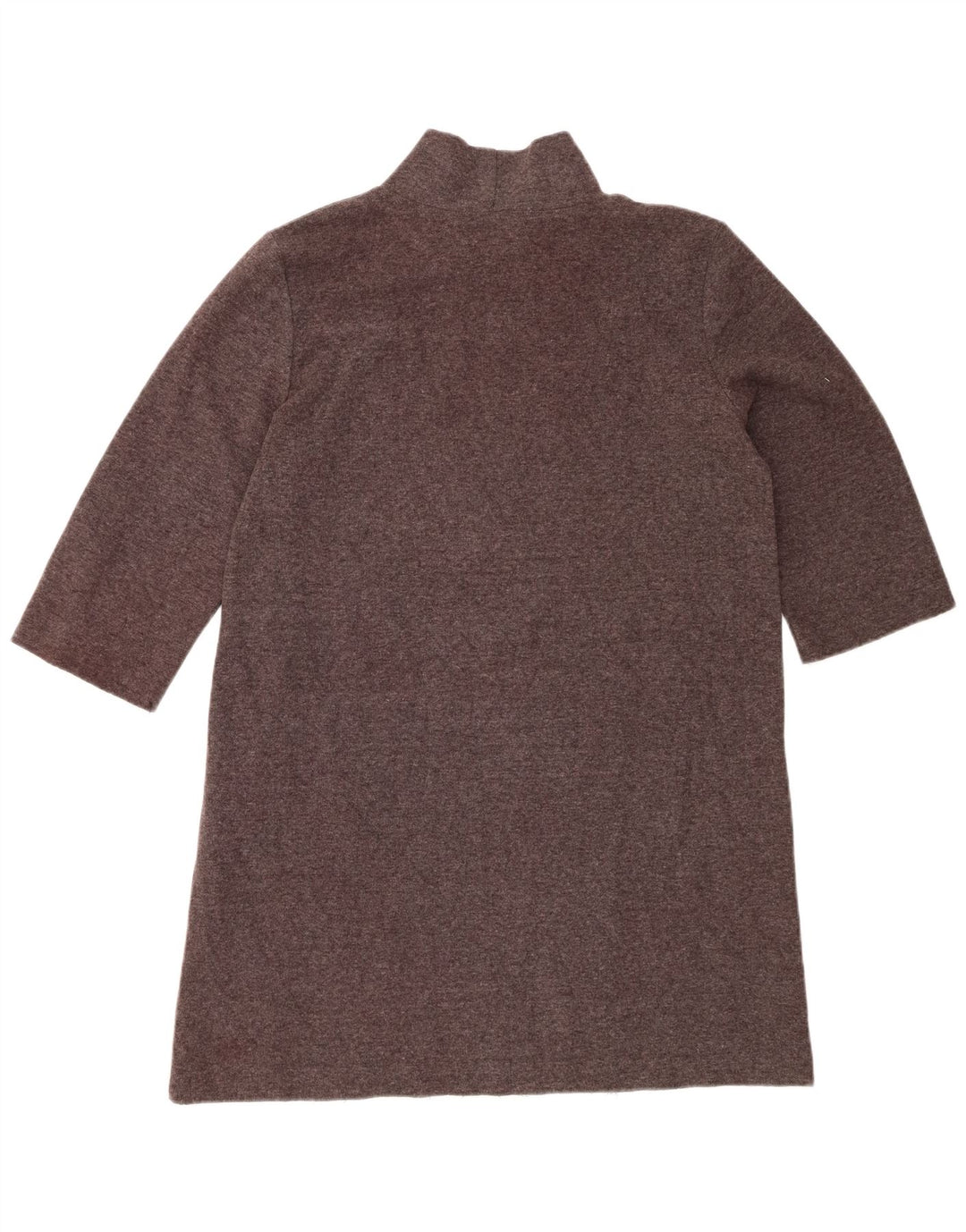 Женское платье-джемпер с рукавом 3/4 Zara UK 16, большой коричневый полиэстер