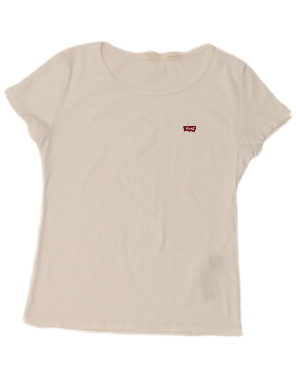 Женская футболка LEVI'S Top UK 12 Medium White Cotton