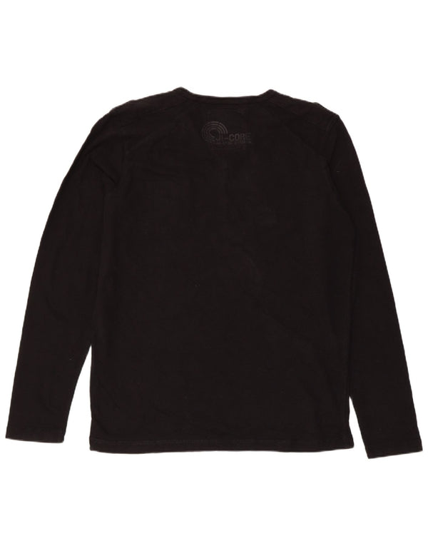 JACK & JONES Мужской топ с длинным рукавом, большой черный хлопок