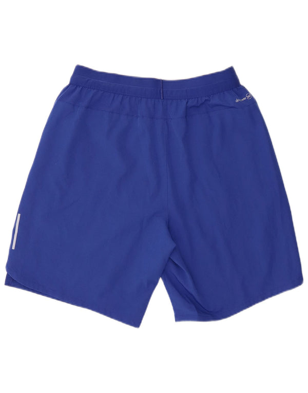 Russell Athletic Mens Sport Shorts Medium Blue Polyester