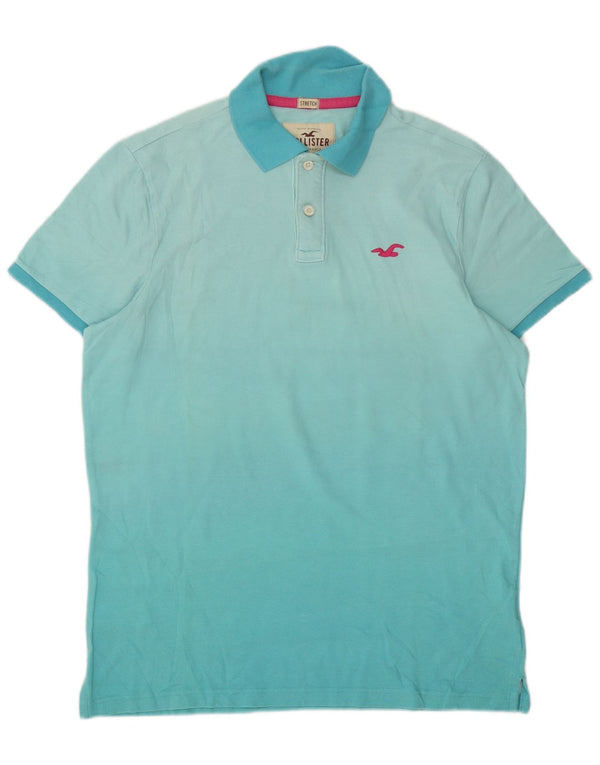 Мужская рубашка поло Hollister XL, синяя, хлопок