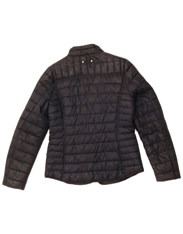 Женская стеганая куртка JOULES UK 12, средний черный полиэстер