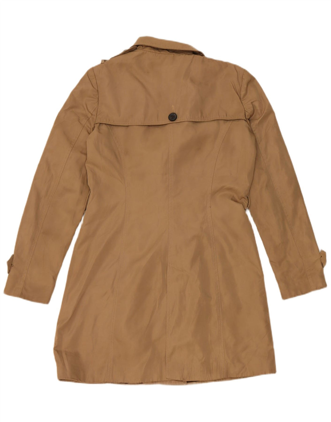 Женский тренч Zara UK 14, средний бежевый, полиэстер