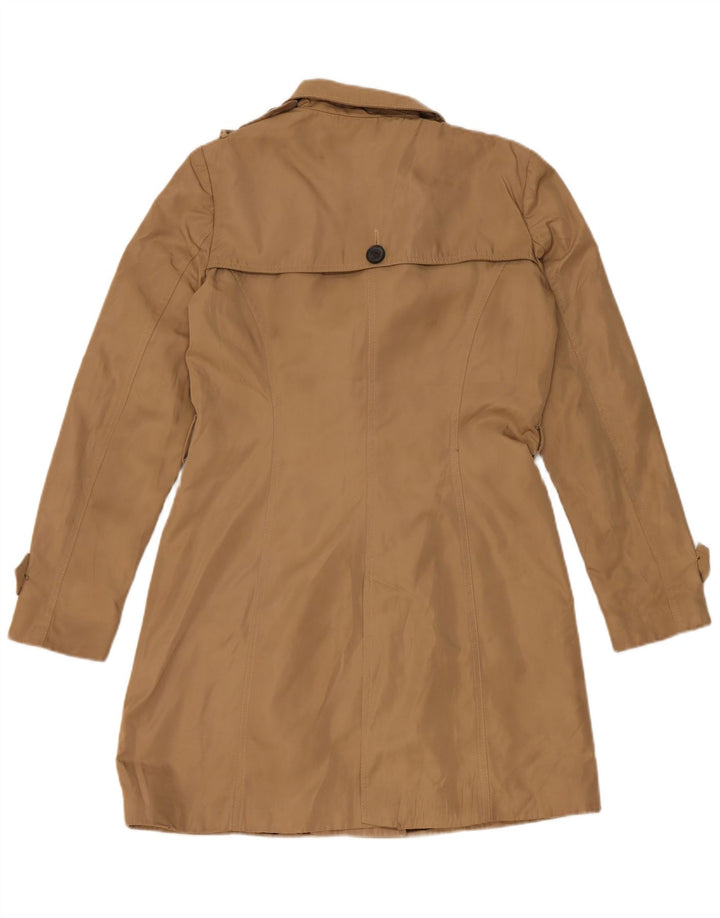 Женский тренч Zara UK 14, средний бежевый, полиэстер