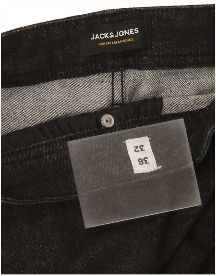 Мужские узкие джинсы Jack & Jones W36 L32, черный хлопок