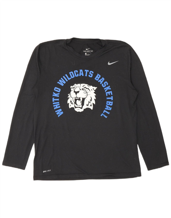 Мужской топ с длинным рукавом и длинным рукавом Nike Wildcats, большой черный полиэстер