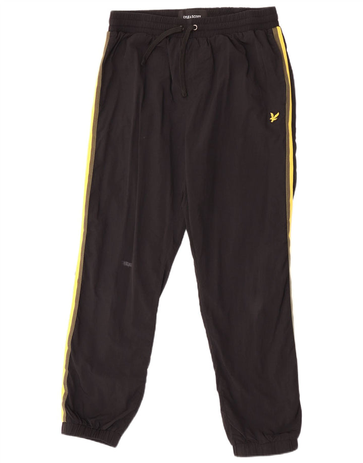 Мужские спортивные брюки Lyle & Scott, джоггеры, большой черный полиэстер